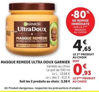 MASQUE REMEDE ULTRA DOUX GARNIER