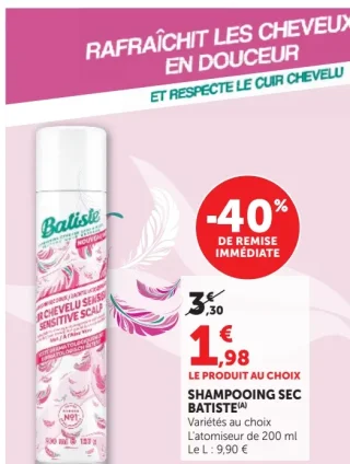 Shampooing sec Batiste