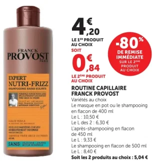 ROUTINE CAPILLAIRE FRANCK PROVOST