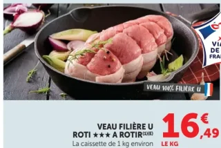 Veau Filière U Rôti 3 étoiles à rôtir