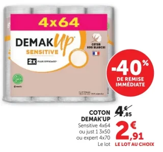 Coton Demak'Up Sensitive ou Expert