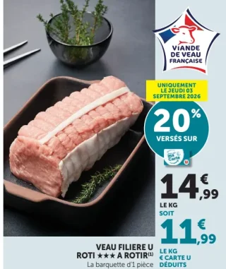 Veau Filière U Rôti ★★★ à rôtir