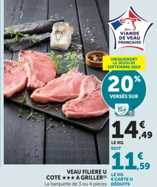Veau Filière U Côte ★★★ à griller