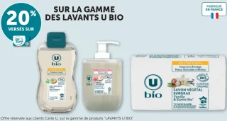Gamme des lavants U Bio