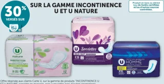 Gamme incontinence U et U Nature
