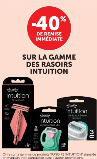 Gamme de rasoirs Wilkinson Sword Intuition