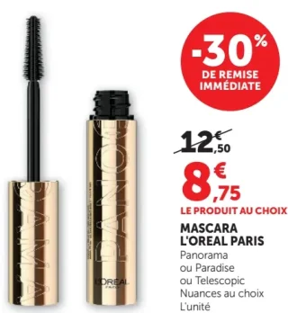 Mascara L'Oreal Paris Panorama ou Paradise ou Telescopic
