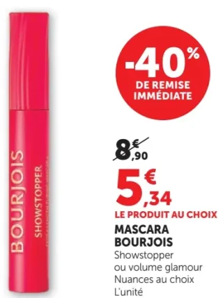 Mascara Bourjois Showstopper ou volume glamour