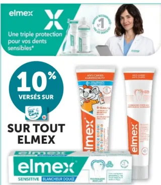 Dentifrice et soins dentaires Elmex