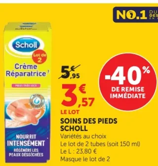 Crème Réparatrice Soins des Pieds Scholl