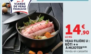 Veau Filière U : Rôti à mijoter