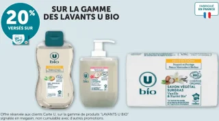 Sur la gamme des lavants U Bio