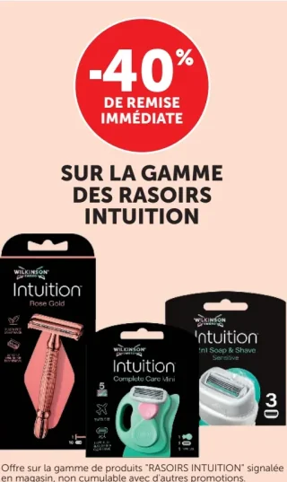 Gamme de rasoirs Wilkinson Intuition