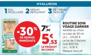 Routine Soin Visage Garnier Hyaluron / BB Crème