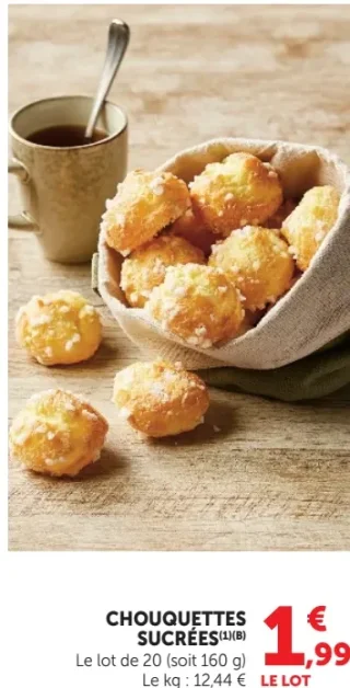 Chouquettes sucrées