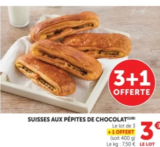 SUISSES AUX PÉPITES DE CHOCOLAT