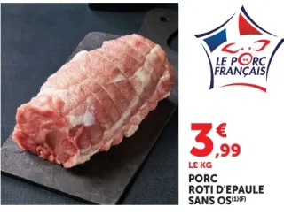 PORC ROTI D'EPAULE SANS OS