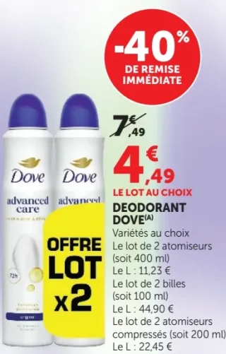 Deodorant Dove Advanced Care