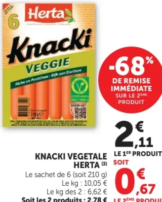 Knacki Végétale Herta