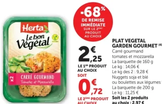 Plat Végétal Herta Le bon Végétal Carré Gourmand
