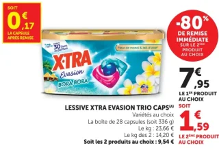 Lessive Xtra Evasion Trio Caps
