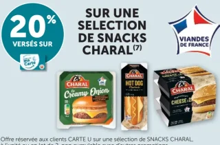 Sélection de Snacks Charal