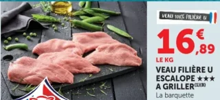 Veau Filière U Escalope à griller