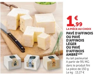 PAVÉ D'AFFINOIS OU PAVÉ D'AFFINOIS LÉGER OU PAVÉ D'AFFINOIS AMBRÉ