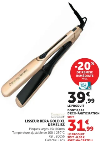 Lisseur Kera Gold XL Demeliss