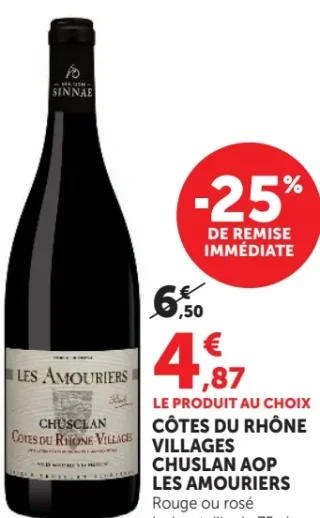 Côtes du Rhône Villages Chuslan AOP Les Amouriers Rouge ou rosé