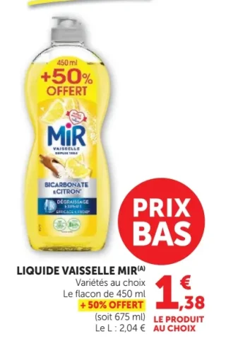 LIQUIDE VAISSELLE MIR