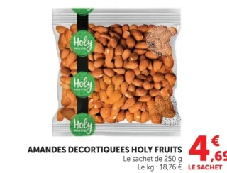 Amandes décortiquées Holy Fruits