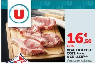 Veau Filière U : Côte *** à griller