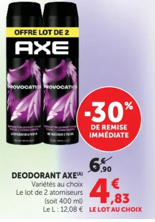 Déodorant Axe Variétés au choix