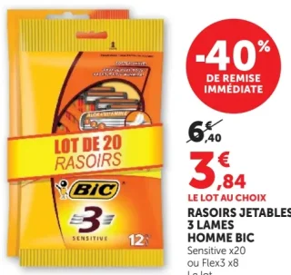 Rasoirs jetables BIC 3 Sensitive