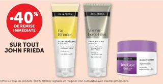 Gamme de produits capillaires John Frieda