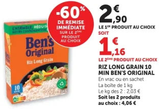 RIZ LONG GRAIN 10 MIN BEN'S ORIGINAL En vrac ou en sachet