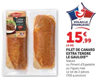 Filet de canard extra tendre Le Gaulois