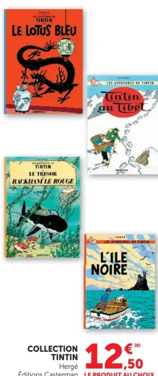 Collection Tintin Hergé Éditions Casterman