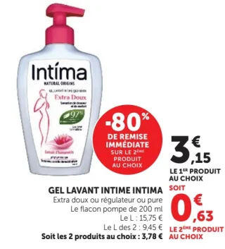 Gel lavant intime Intima Extra Doux