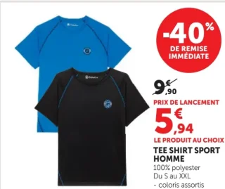 Tee shirt sport homme