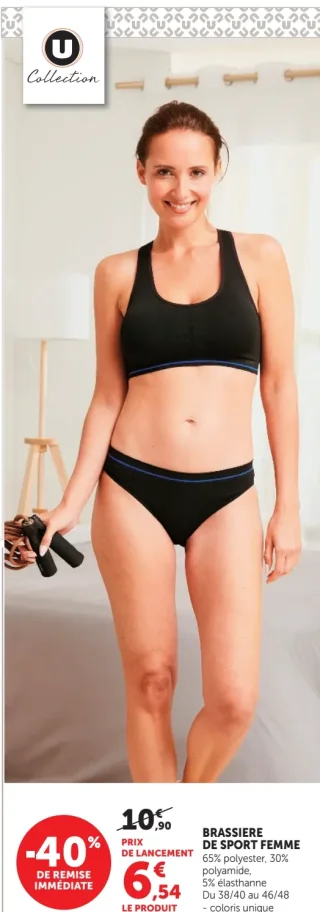 Brassière de sport femme