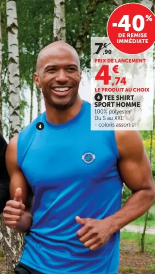 TEE SHIRT SPORT HOMME U Collection