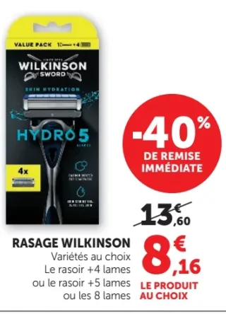 Rasoir Wilkinson Hydro 5 ou lames