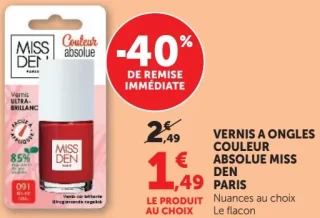 Vernis à ongles Couleur Absolue Miss Den Paris