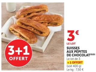 SUISSES AUX PÉPITES DE CHOCOLAT U