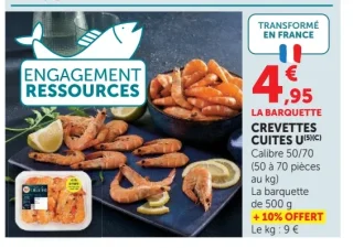 Crevettes cuites U