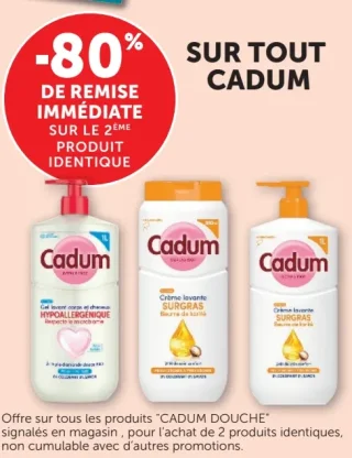 Gels douche Cadum Douche