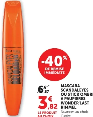 Mascara Scandaleyes ou Stick Ombre à Paupières Wonder'last Rimmel
