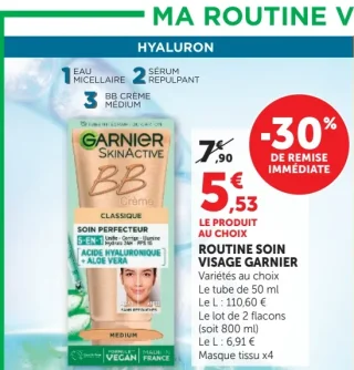 Routine Soin Visage Garnier SkinActive